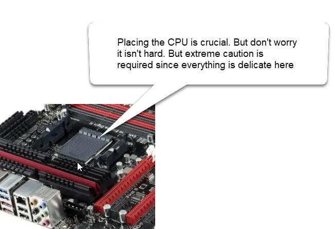 motherboard components cpu placement