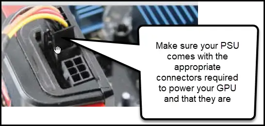 gpu power connector computer wont turn on