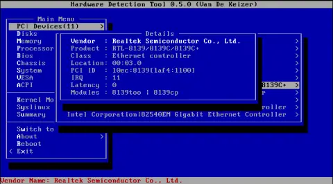 hardware detection tool windows recovery disk