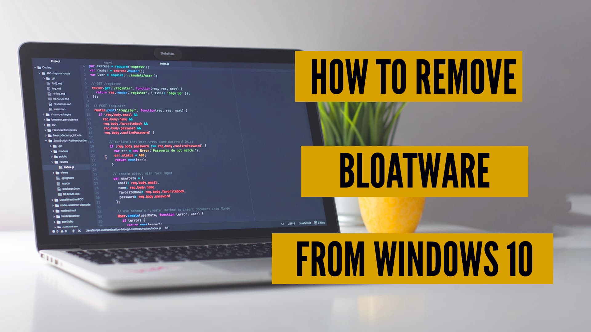 remove bloatware from windows 10