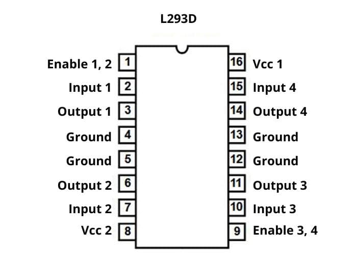 L293 схема включения