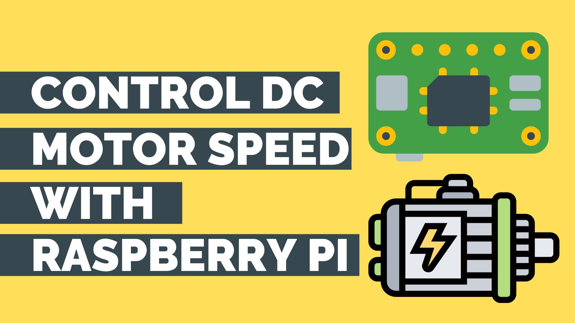 how to control the speed of a DC motor using Raspberry Pi