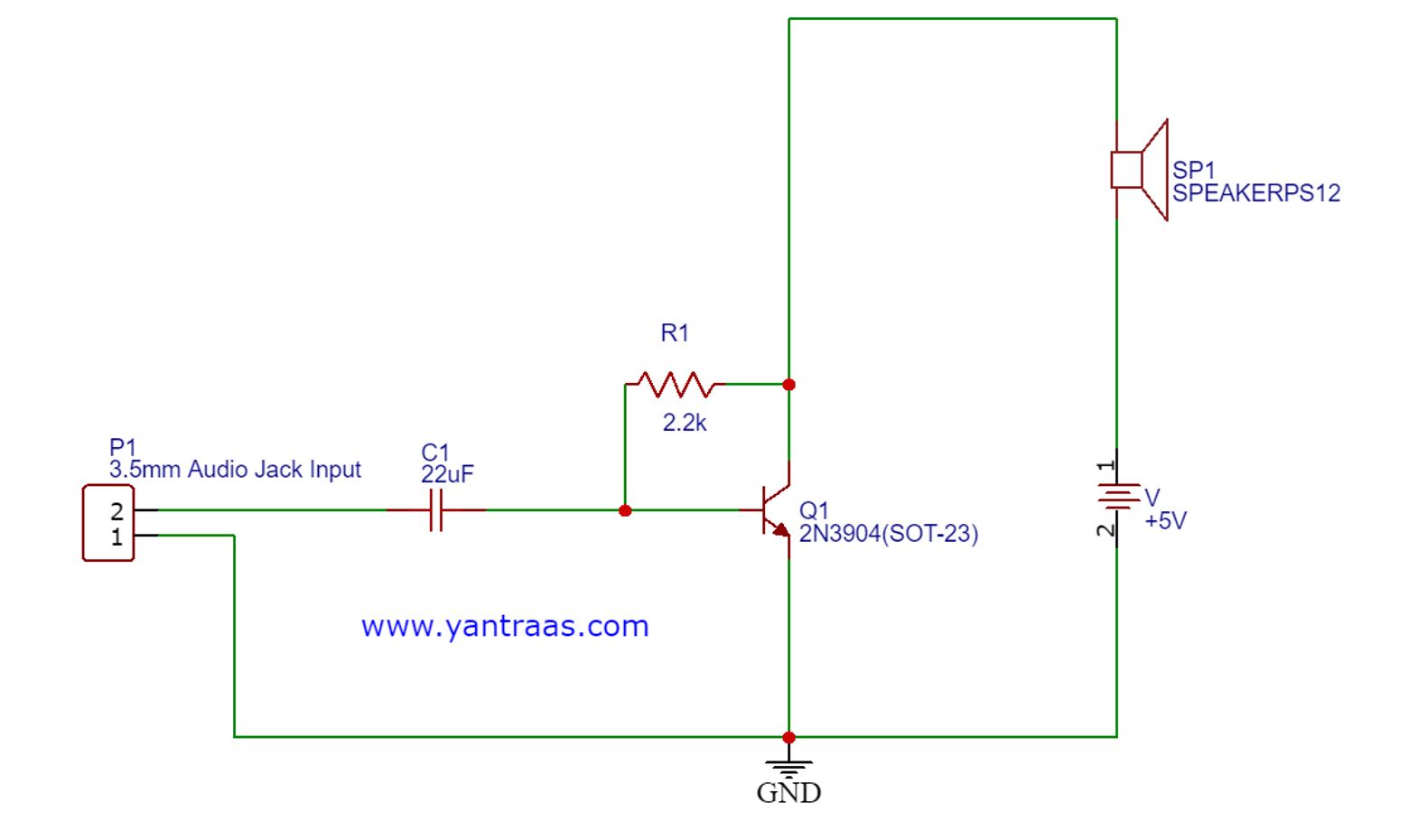 how to make a simple amplifier with transistor