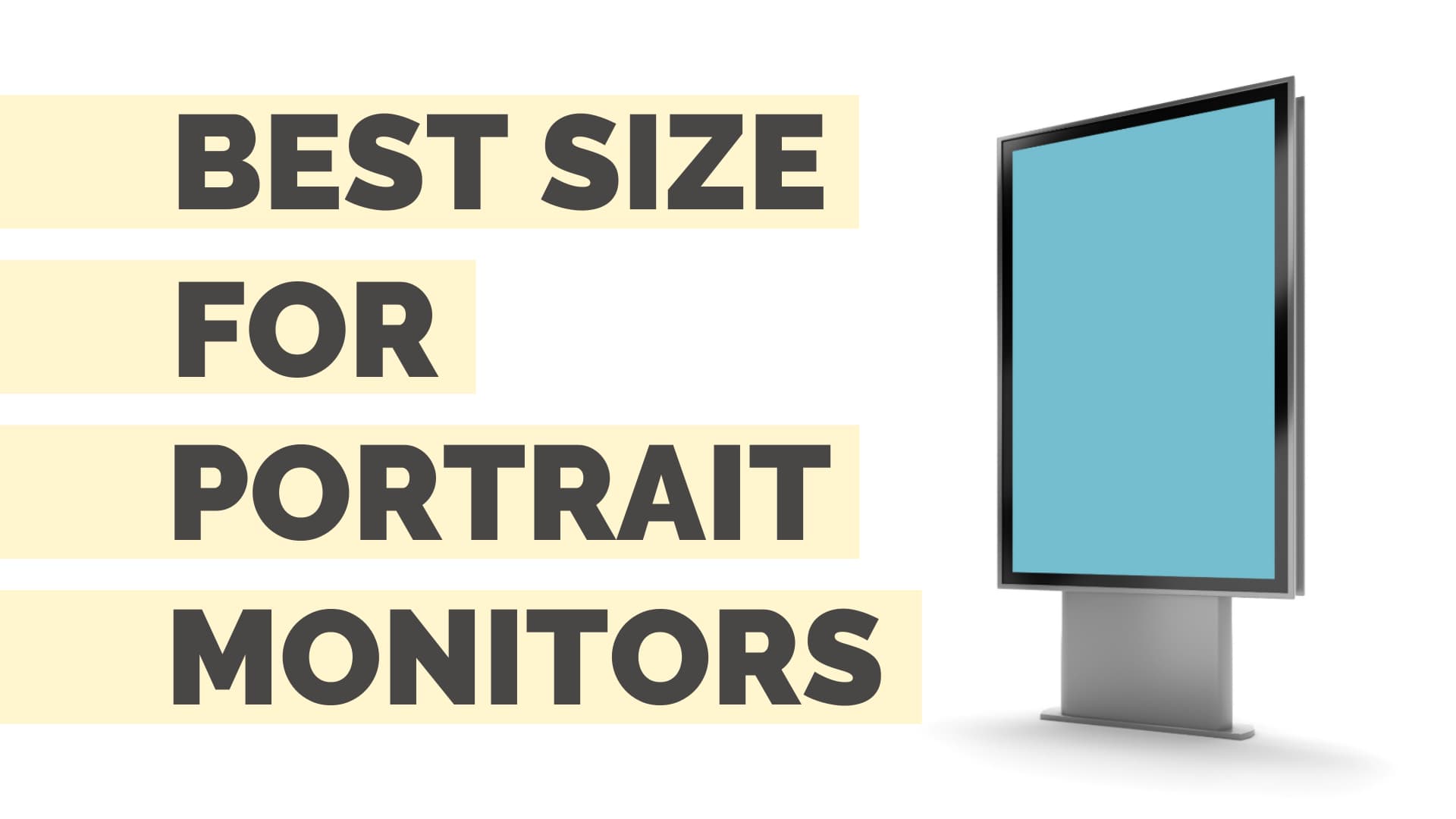 best size for portrait monitor | best monitors for vertical use
